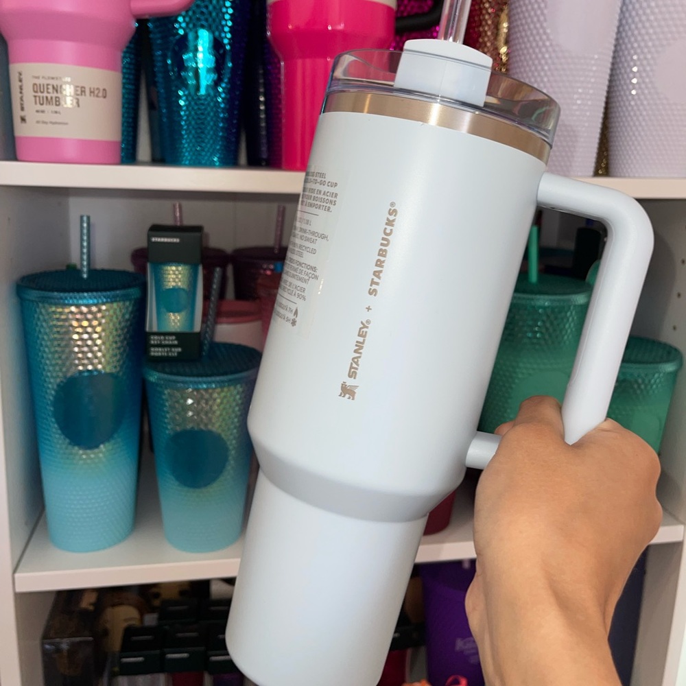 Starbucks x Stanley 40oz spring blue tumbler